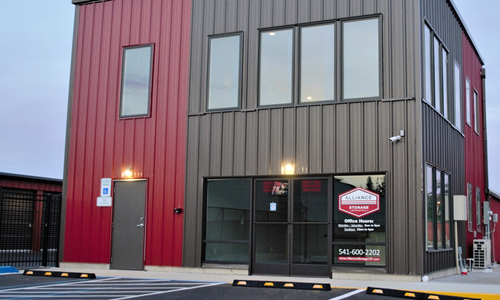 Alliance Self Storage Facility Front of building