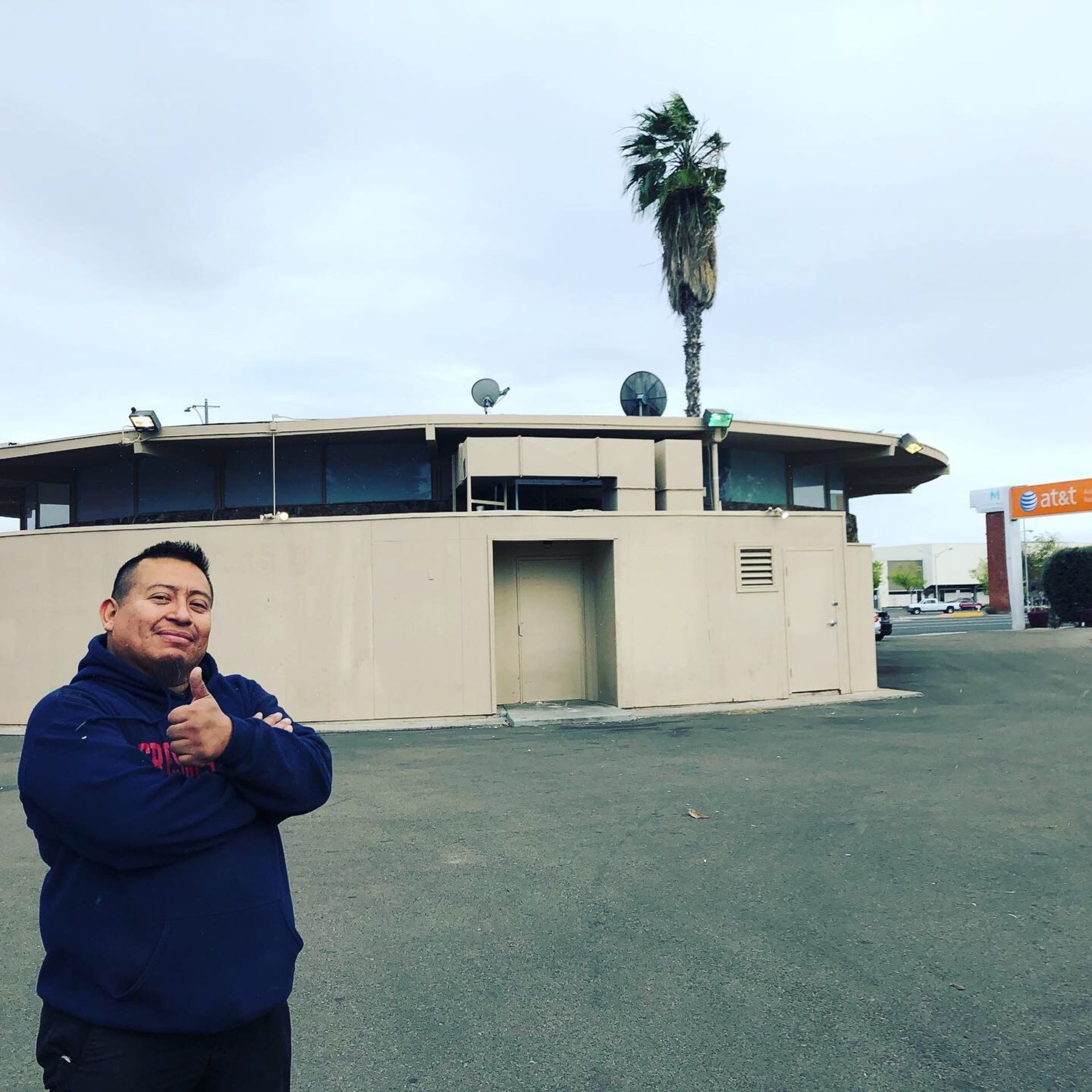 the owner of CMG having a selfie with the newly renovated office