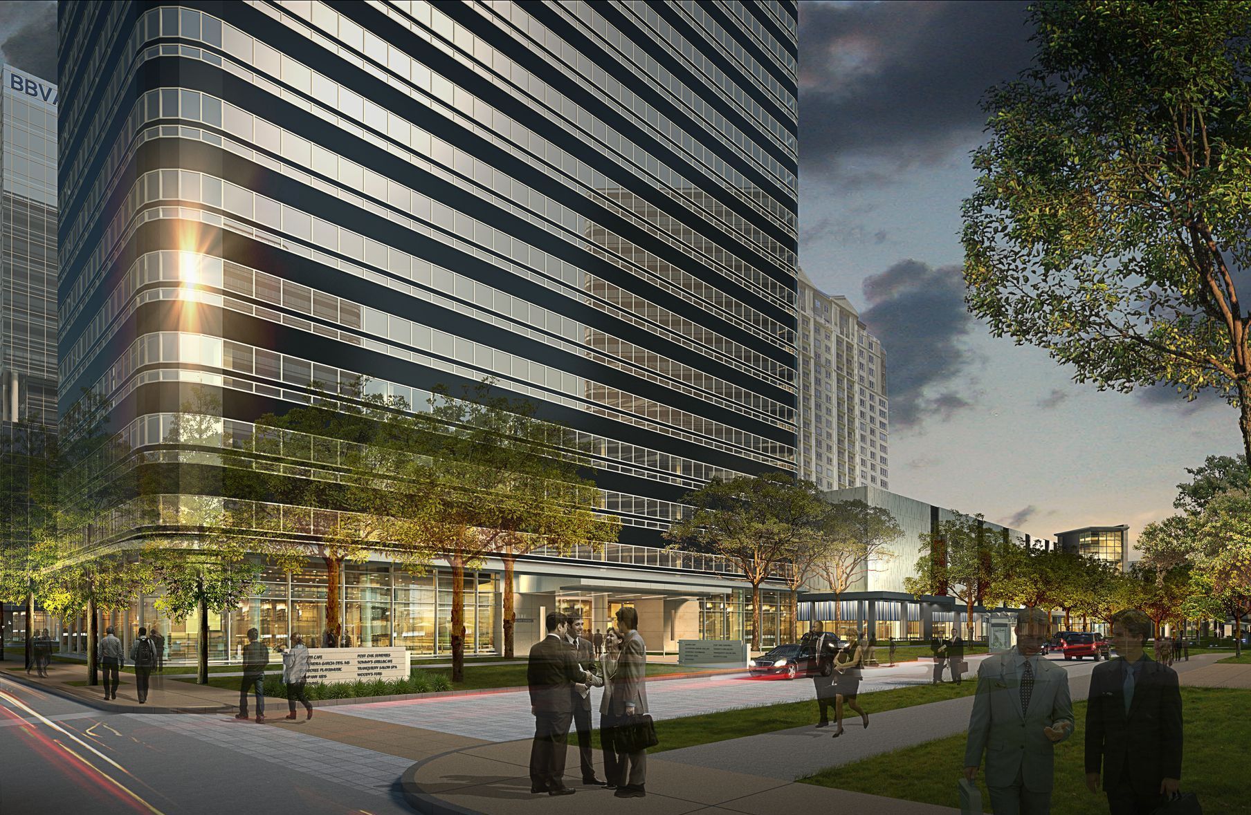 An artist 's impression of a very tall building