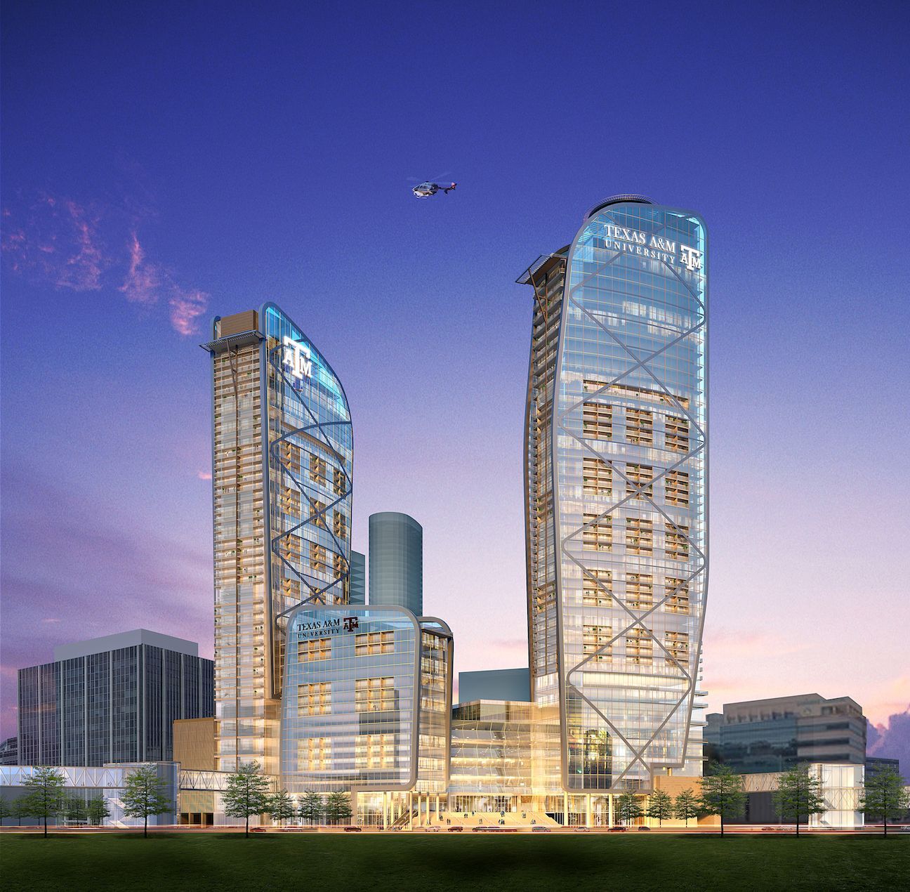 An artist 's impression of a very tall building