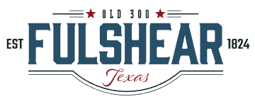 The logo for fulshear texas was established in 1824