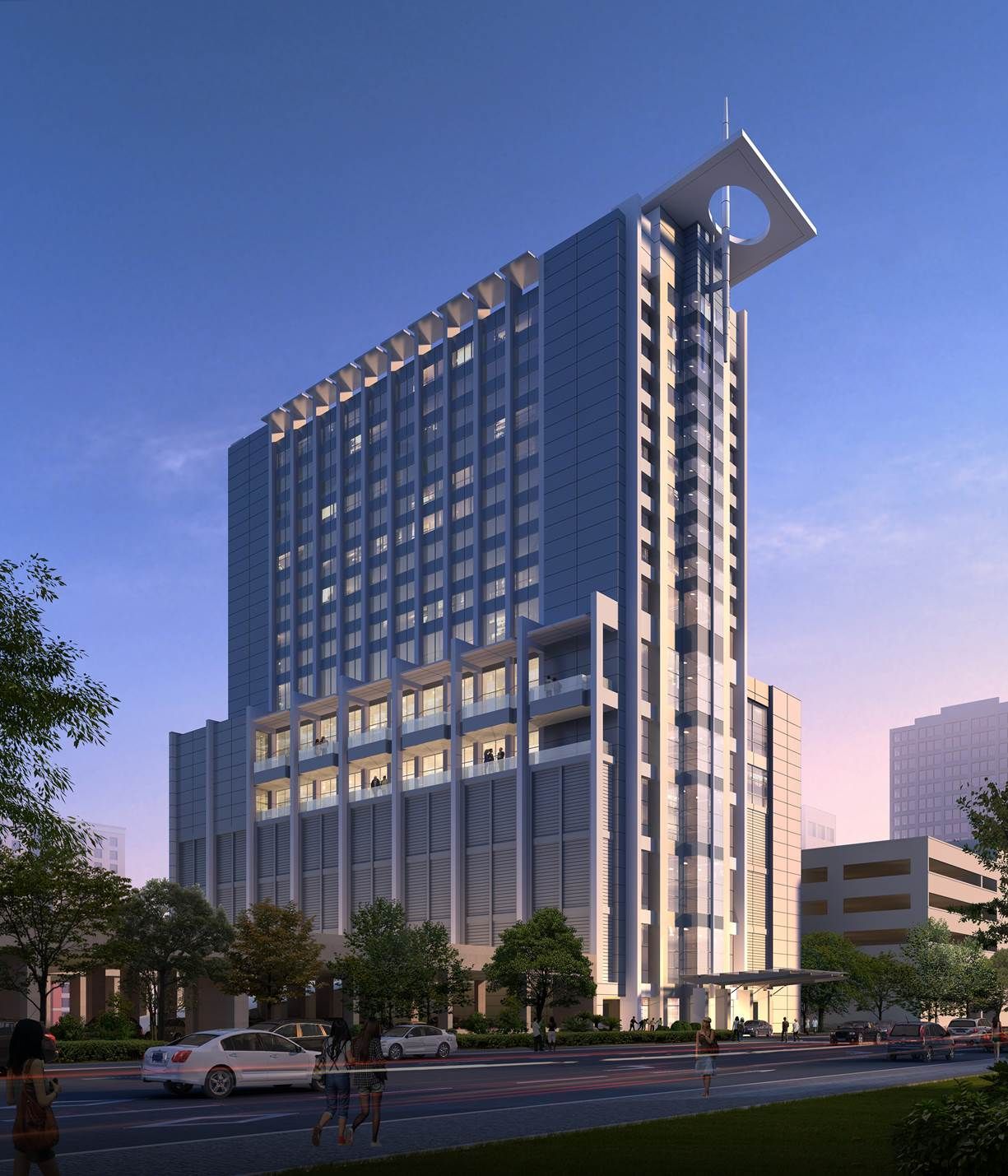 An artist 's impression of a very tall building