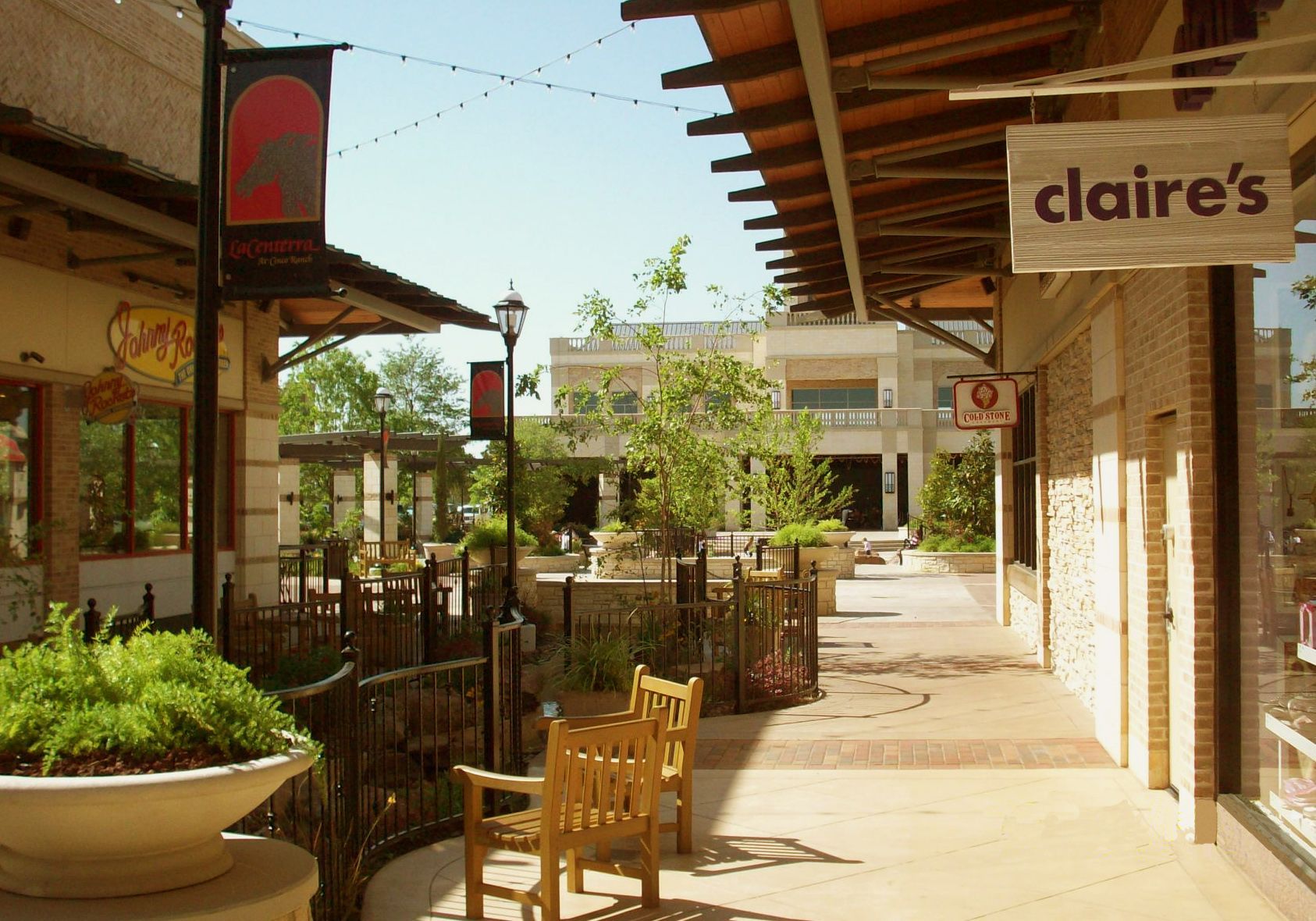 A claire 's store is located in a shopping mall