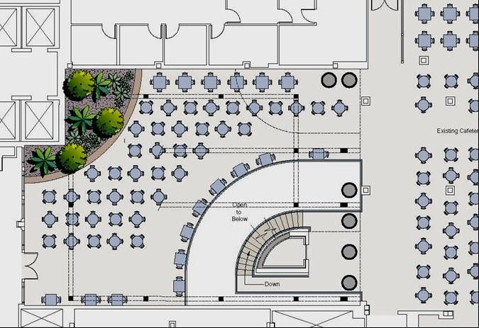 A black and white floor plan of a building