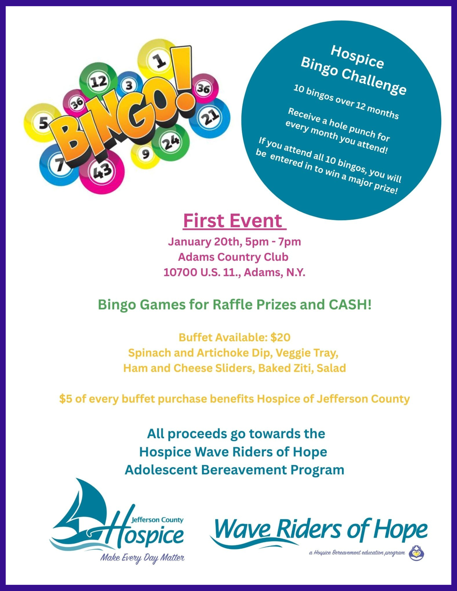Bingo | Jefferson Hospice