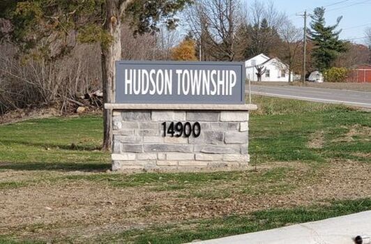 Hudson Township sign