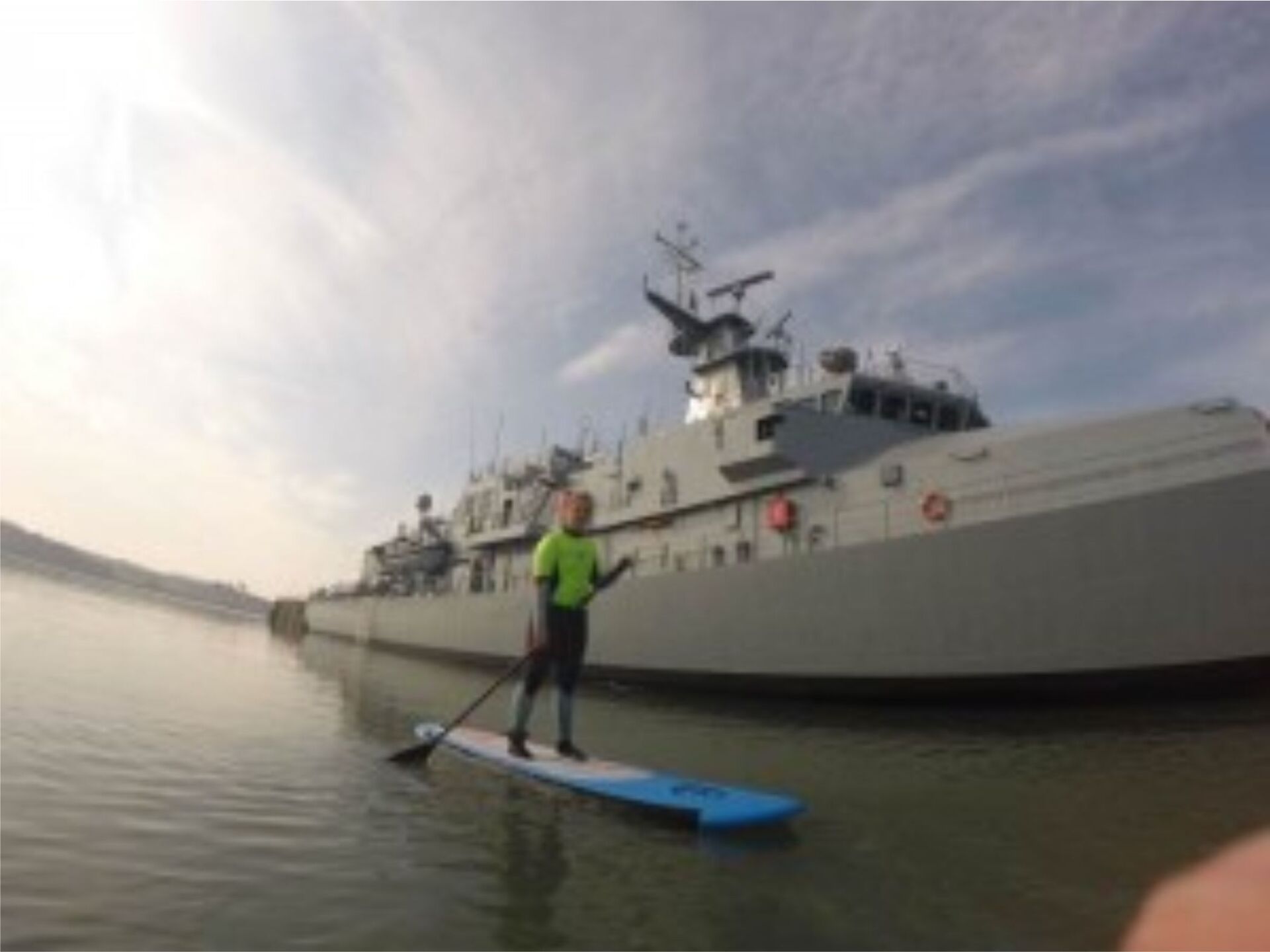 Stand up paddle board in Appledore by the shipyard steeped in history