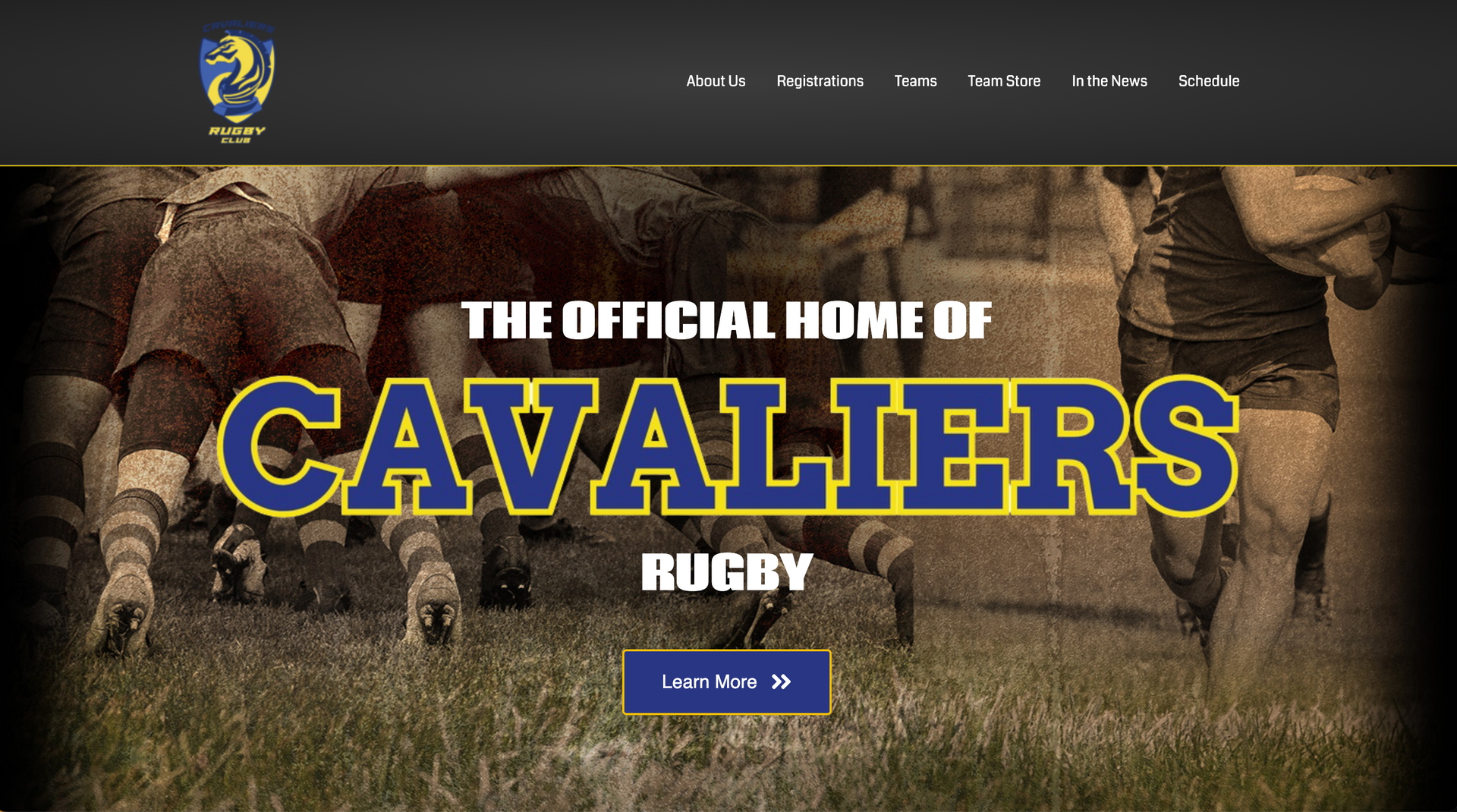 Cavaliers Rugby website
