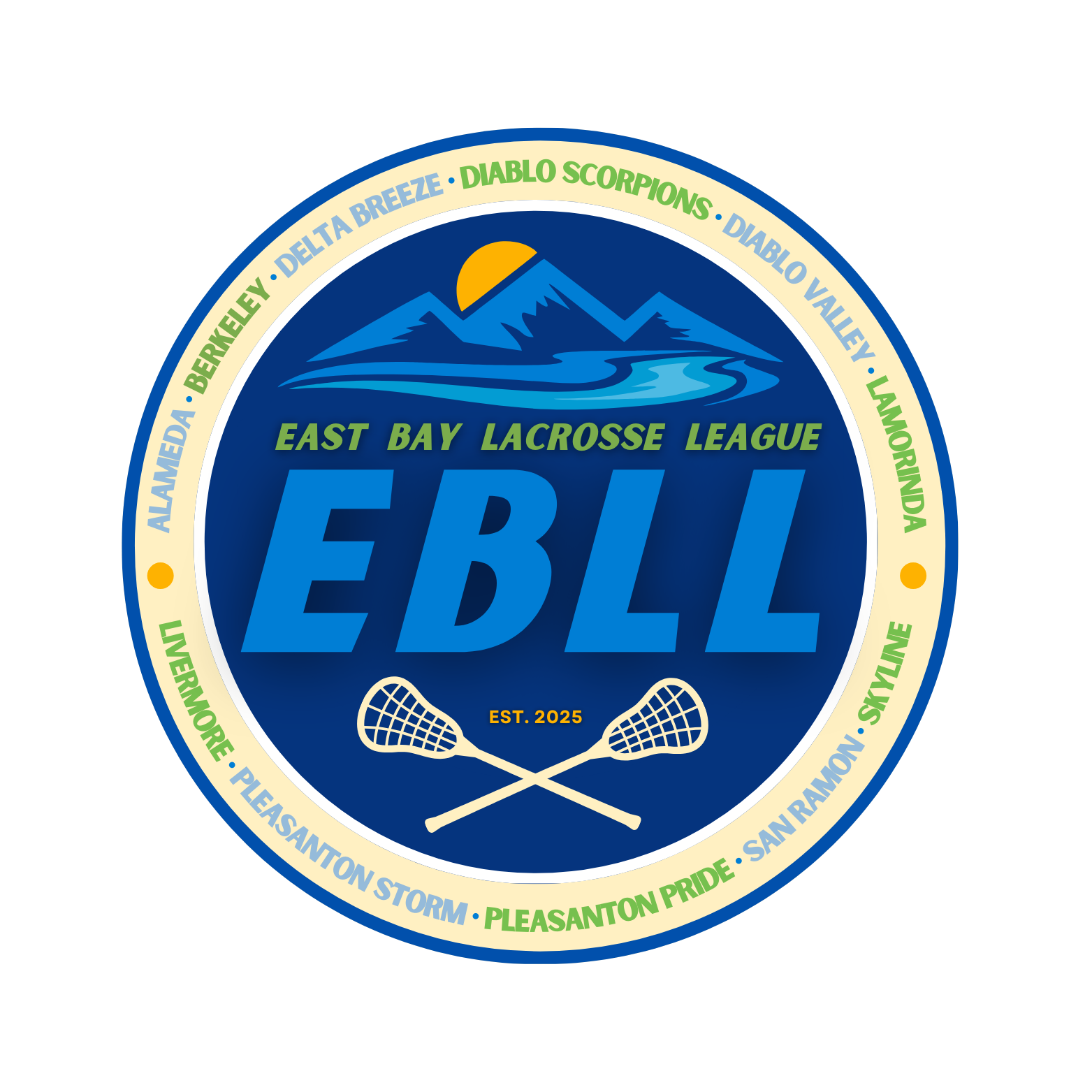 Logo for East Bay Lacrosse League