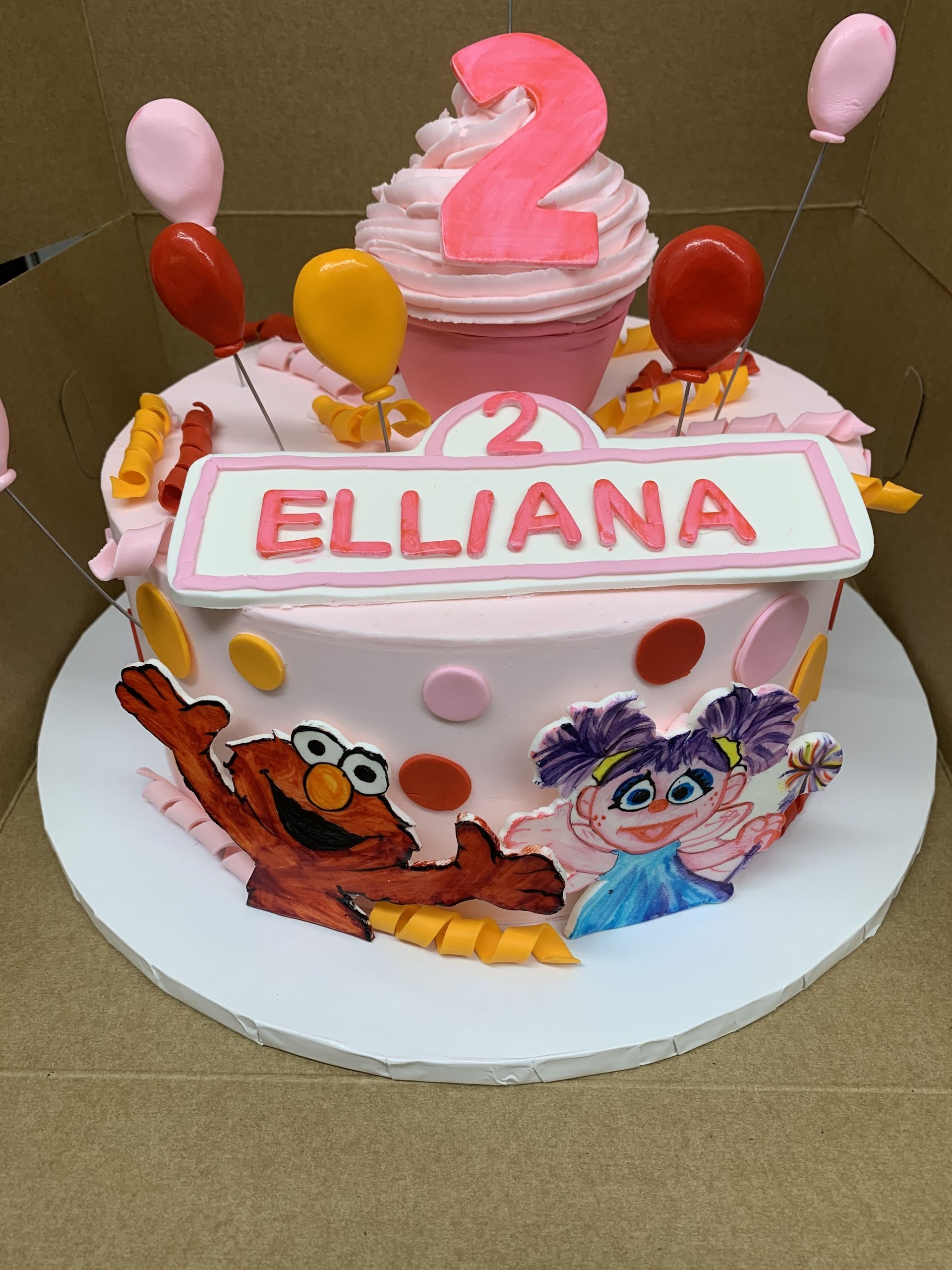 a birthday cake for a little girl named elliana