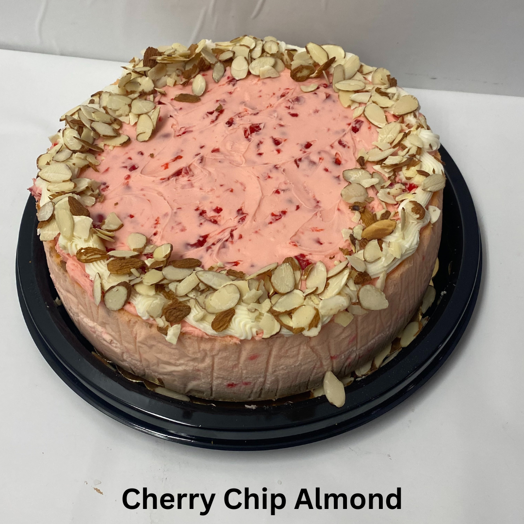 Cherry Chip Almond Cheesecake