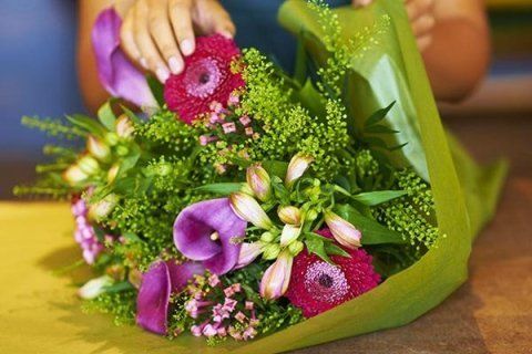 mazzo di fiori freschi di stagione