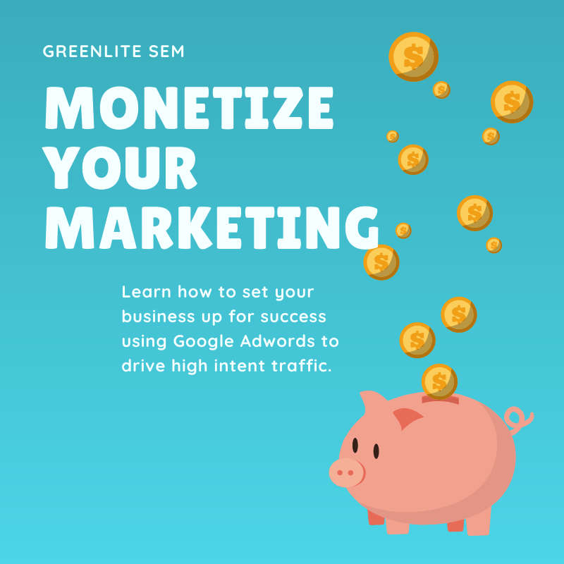 A poster that says monetize your marketing on it