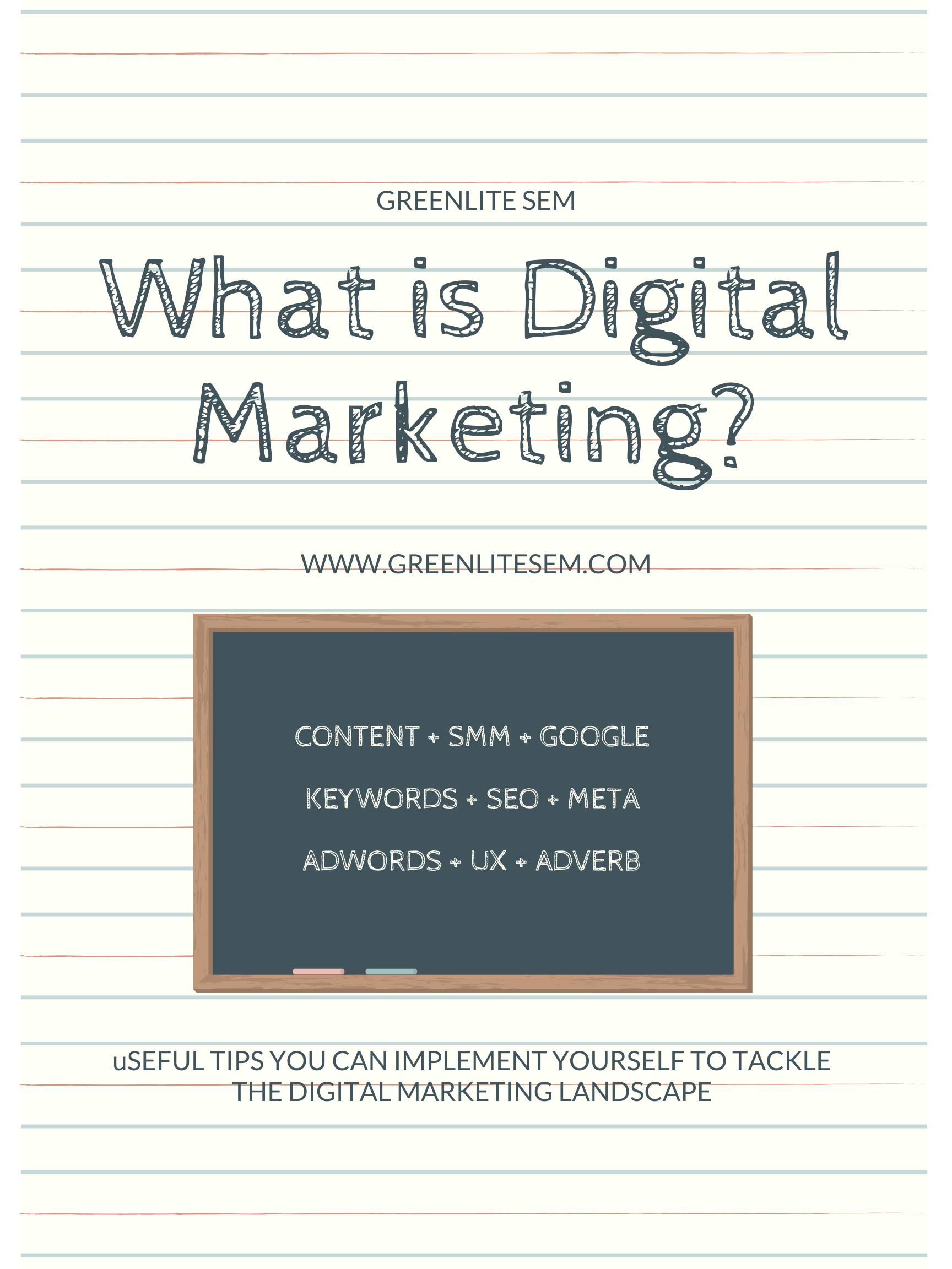 The cover of a book titled what is digital marketing.
