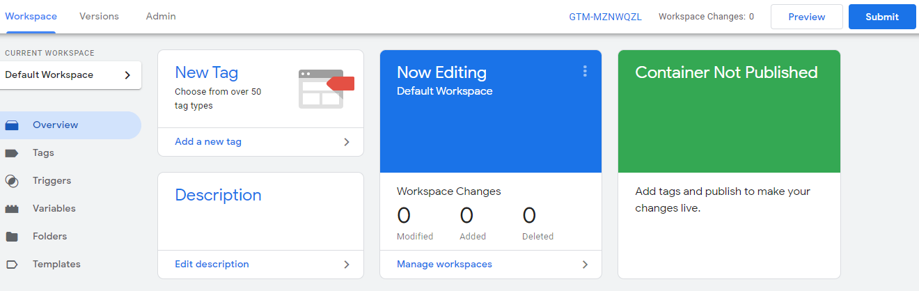 google analytics property set up