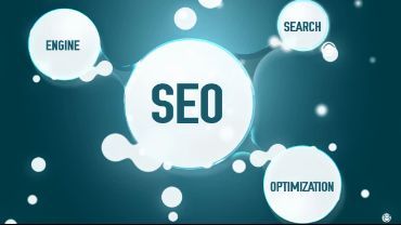 A circle with the word seo on it