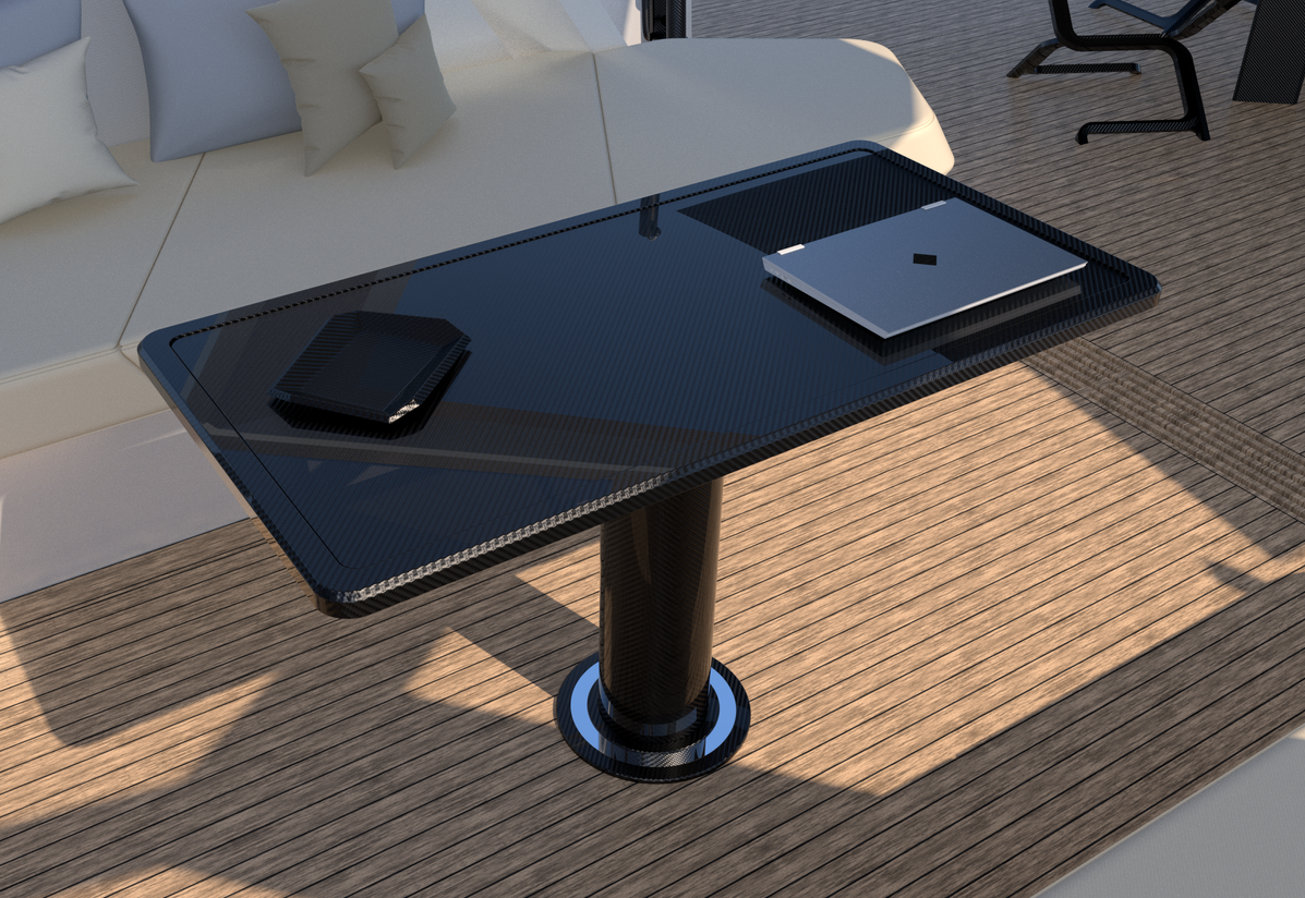 Tavolo in Carbonio Yacht Swing Modena Tech