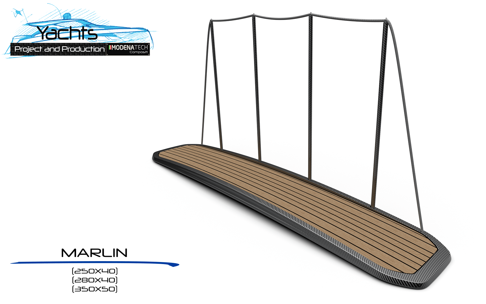 Passerella Yacht Carbon Marlin Modena Tech