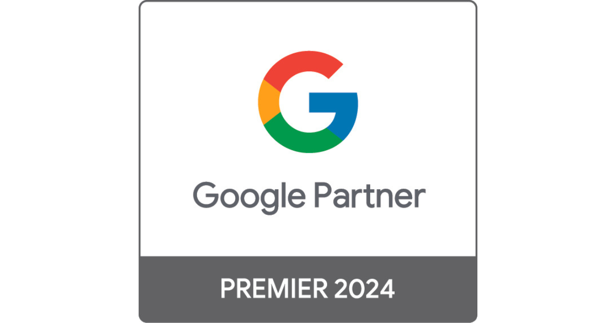 A google partner premier 2024 logo on a white background