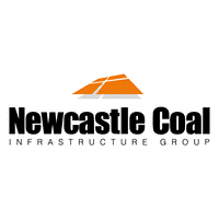 The newcastle coal infrastructure group logo is orange and black.