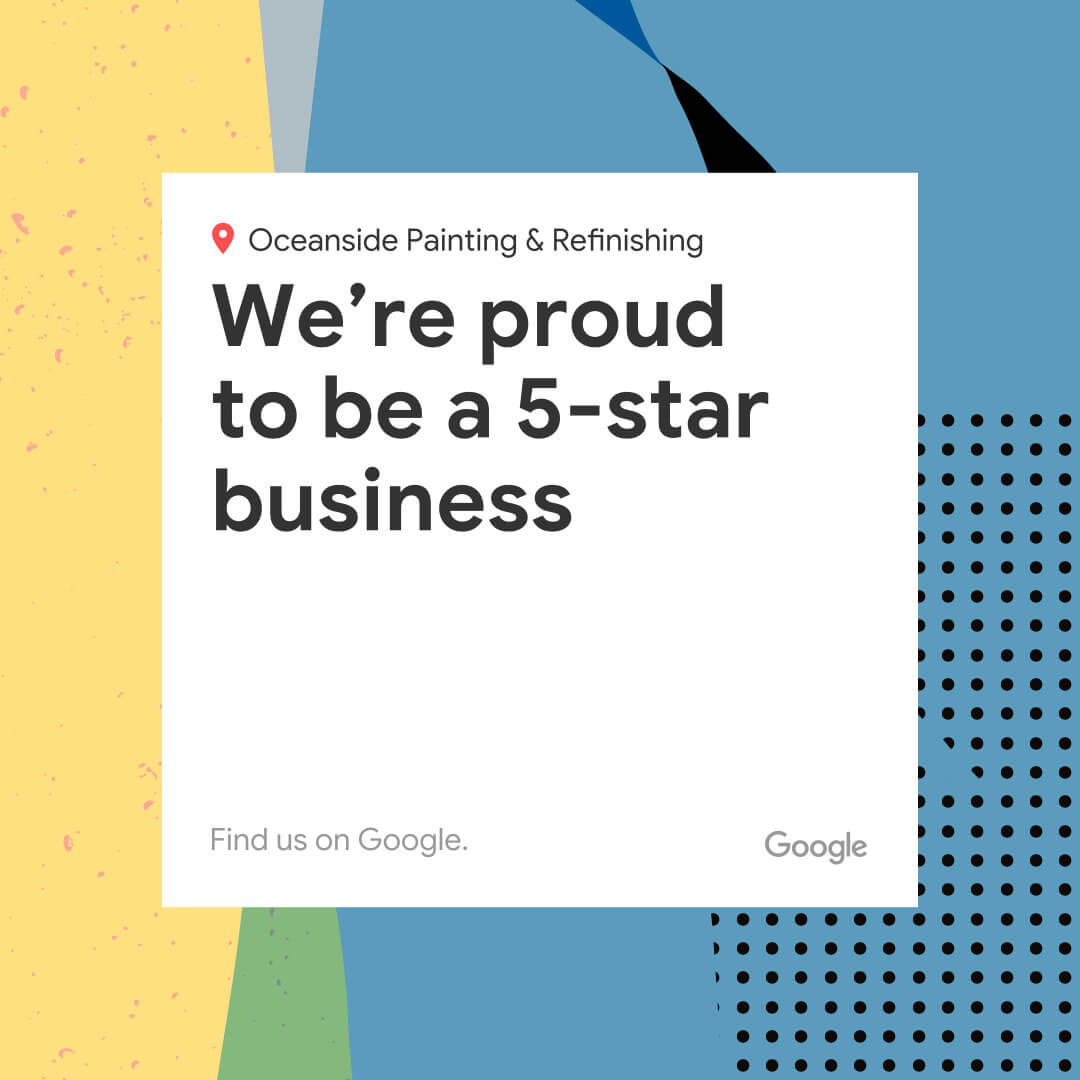 We are proud to be a 5-star business on Google