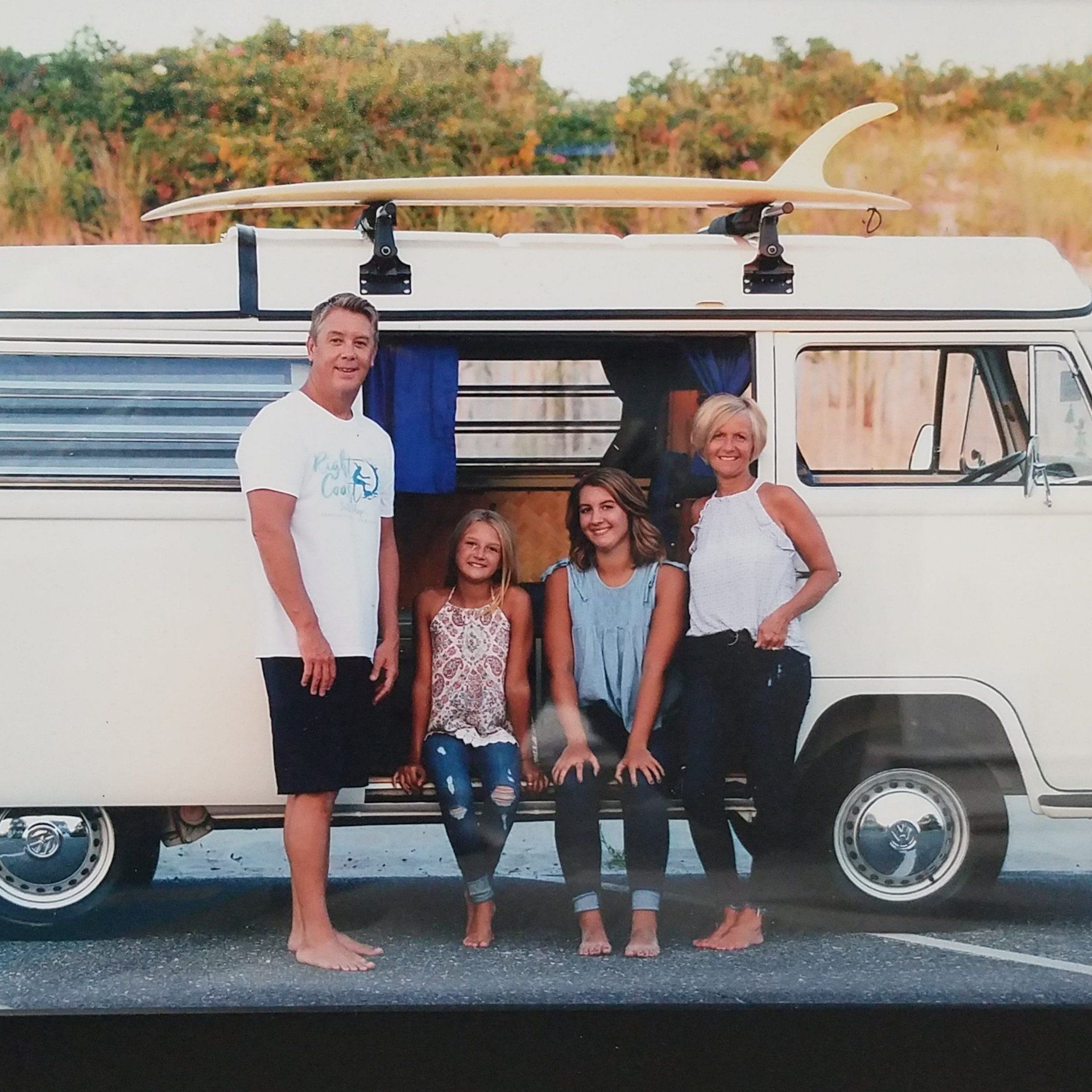 Owner Phil Fortuna with his wife Donna and their two daughters