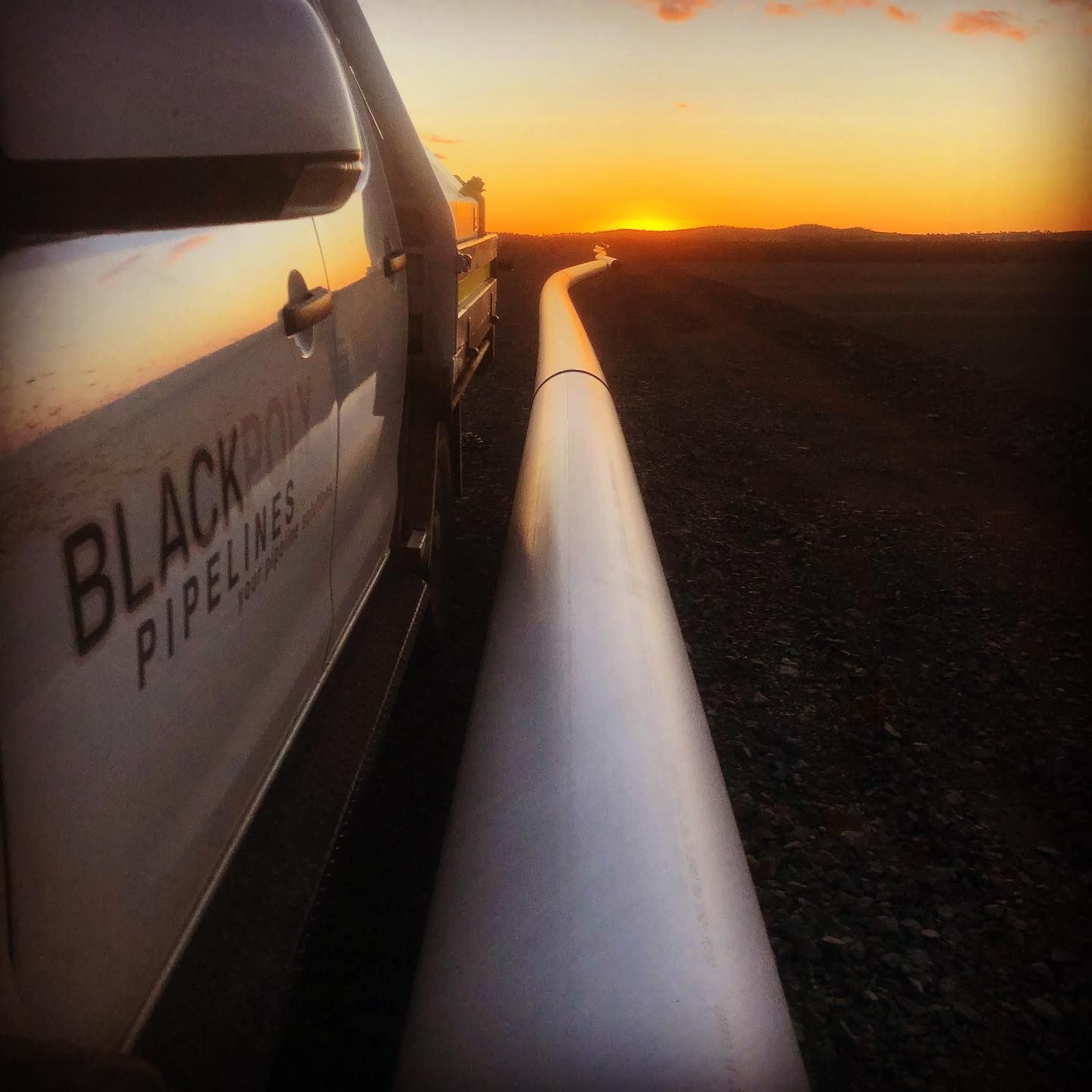 A Truck With The Word Pipelines On The Side Of It — Blackpoly Pipelines in Bathurst, NSW