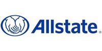 Allstate logo with hands cupped inside a blue oval, with