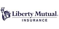Liberty Mutual Insurance logo with the Statue of Liberty and company name.