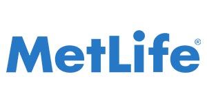 MetLife logo in blue text on a white background.