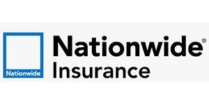Nationwide Insurance logo: a blue square with a white interior and text