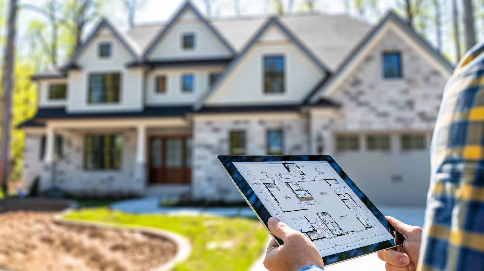 Reviewing house renovation plans