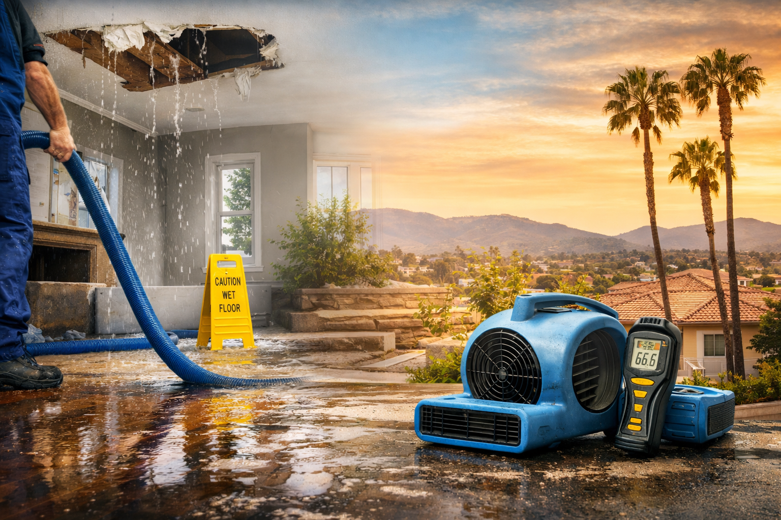 water mitigation in house