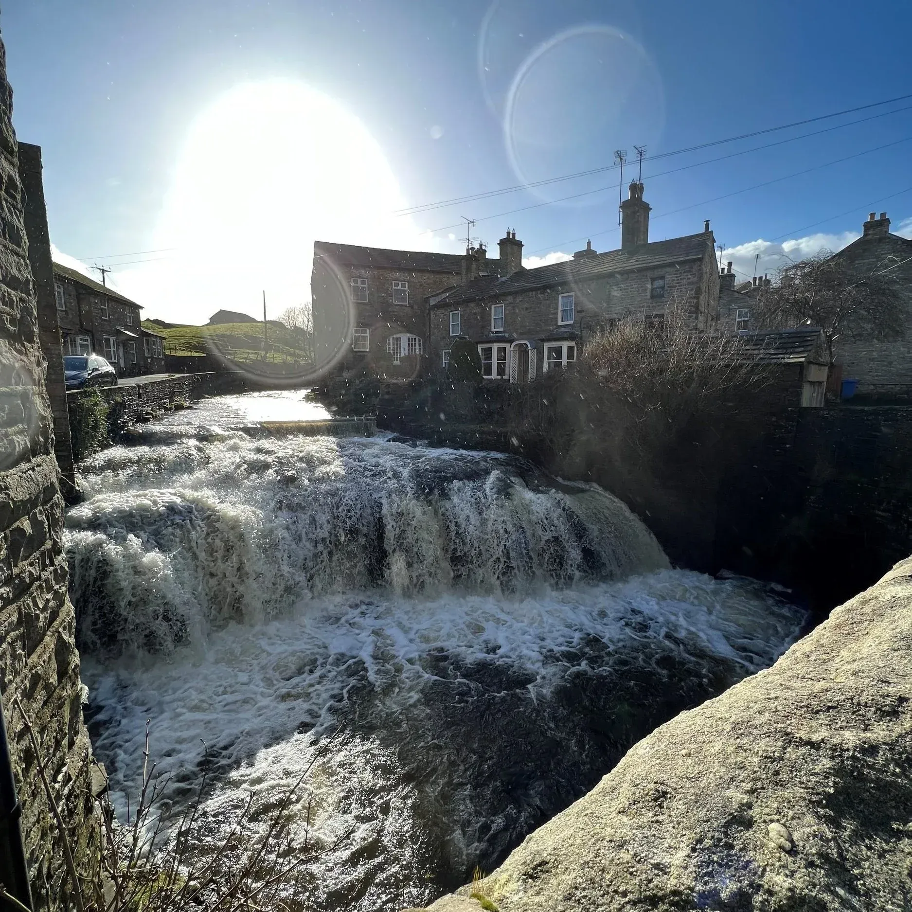 Blades Cottage Hawes waterfall