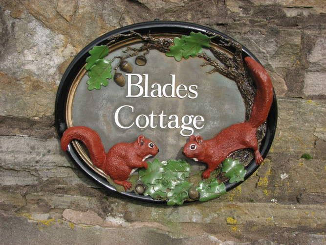 Blades Cottage sign