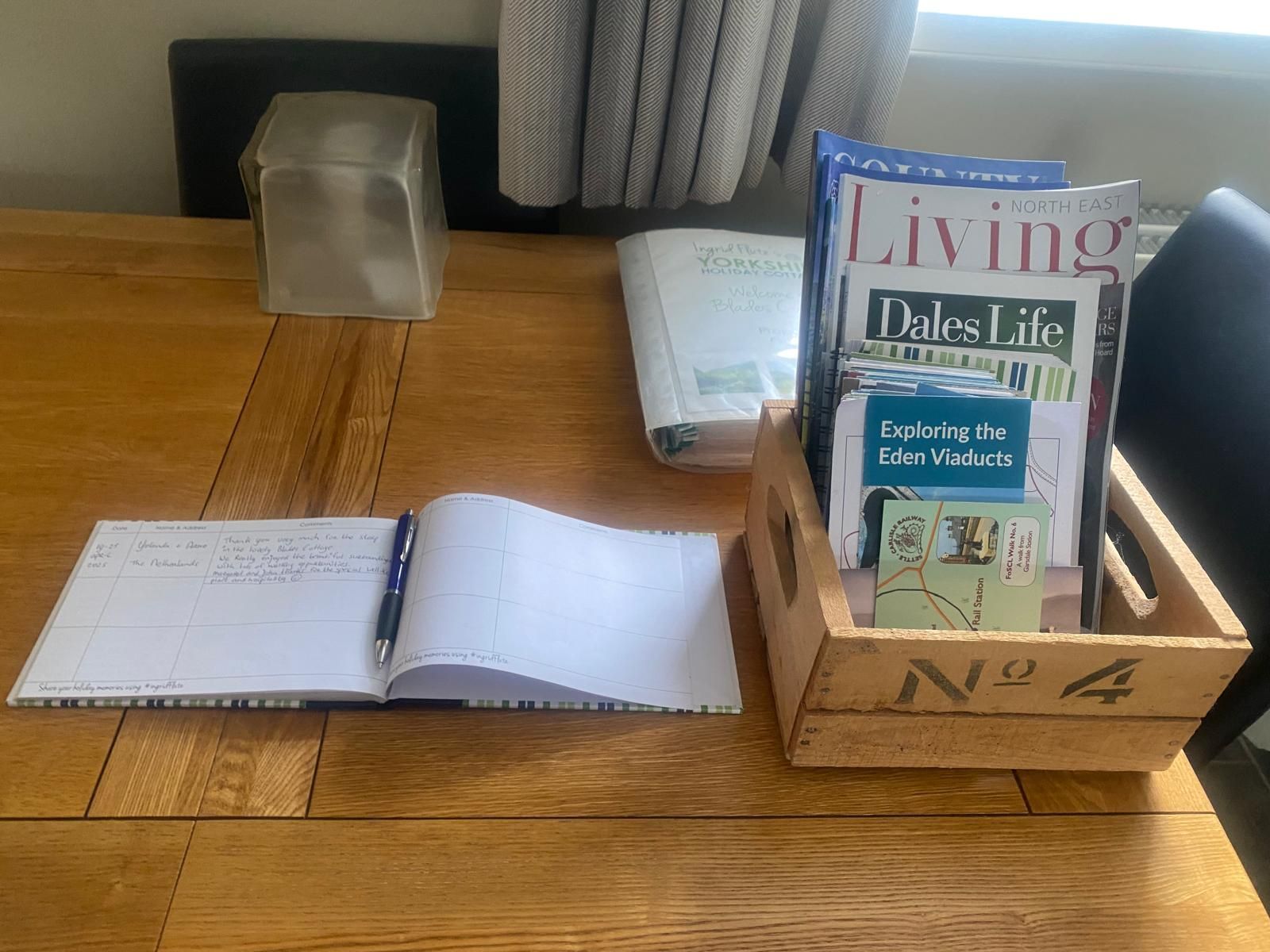 Blades Cottage Guestbook and info pack