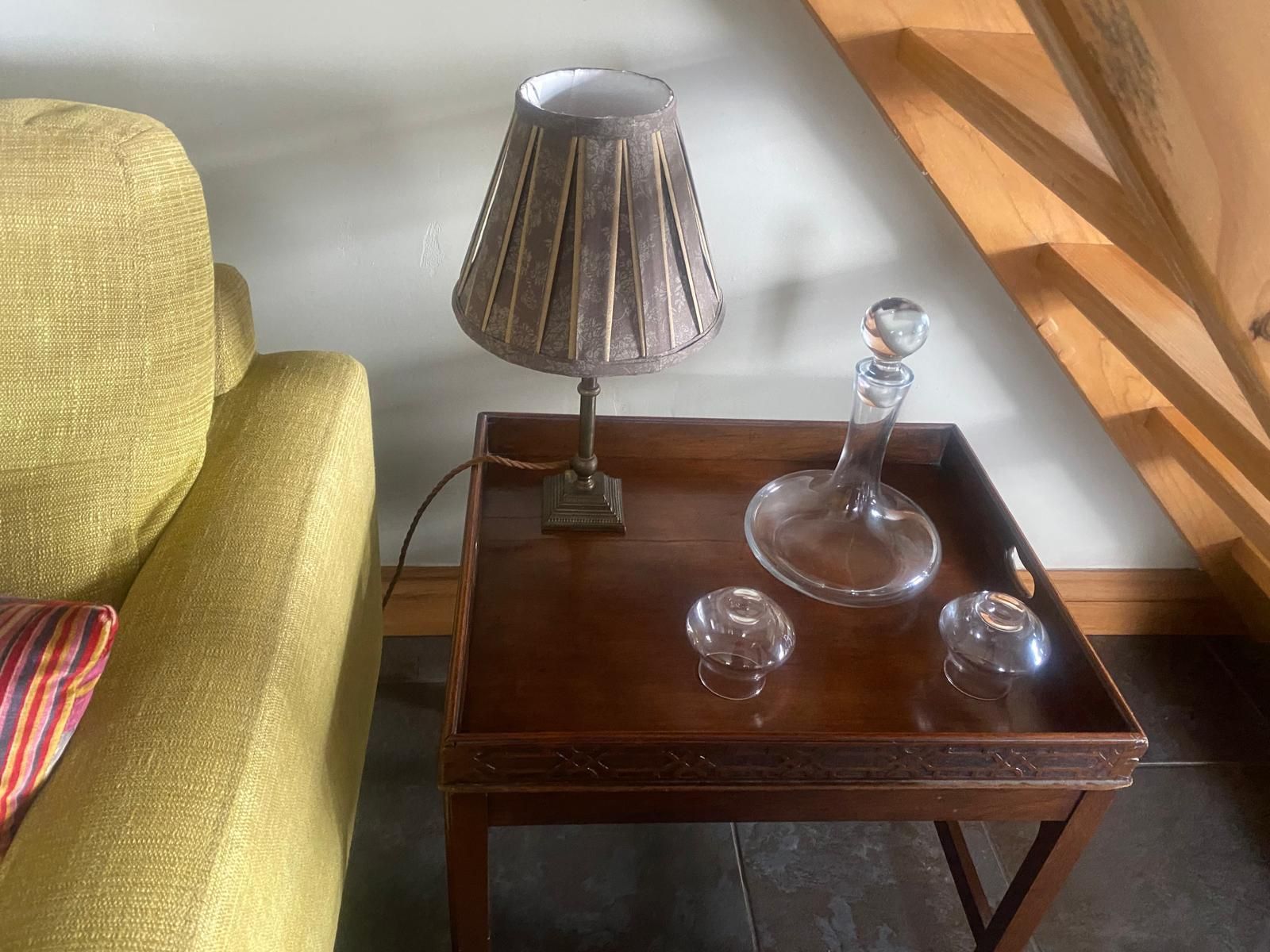 table decanter at Blades Cottage