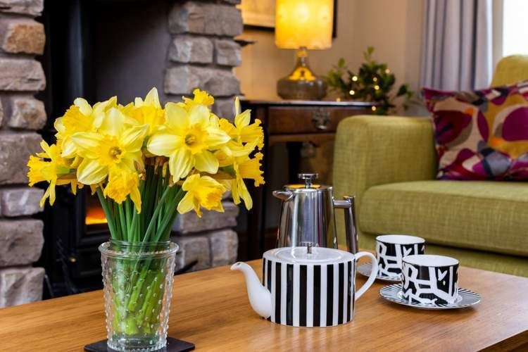 Blades Cottage coffee time