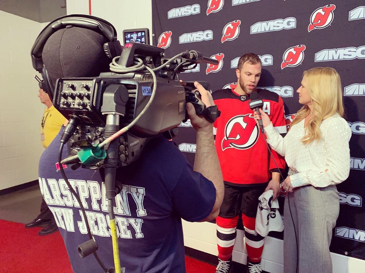 A person in a jersey in an interview — Brick, NJ — NJ Filmmaker