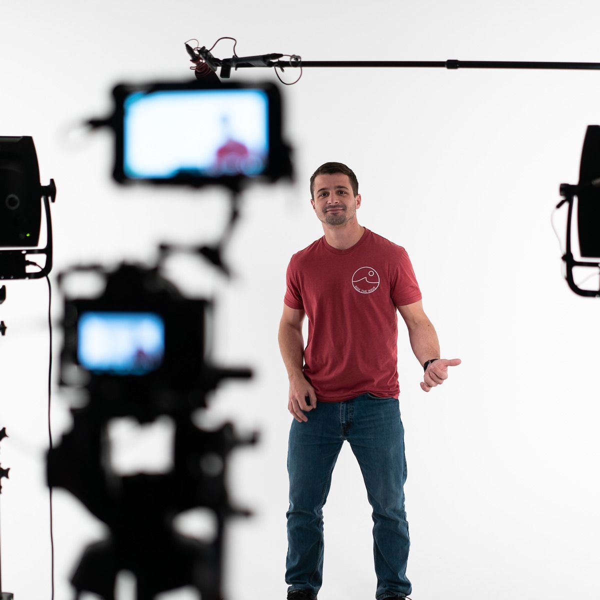 A person standing in front of a camera — Brick, NJ — NJ Filmmaker