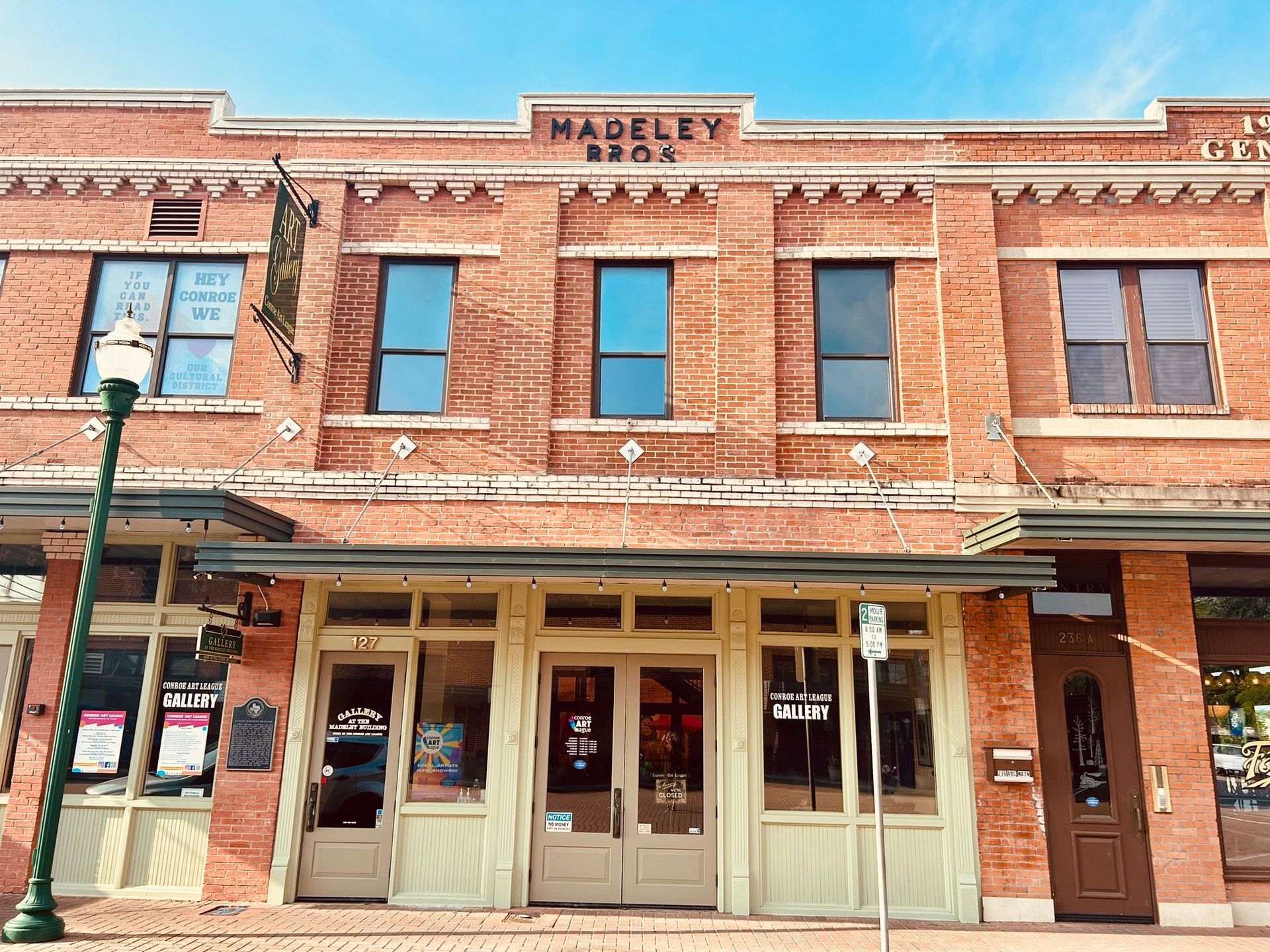 Old building in conroe, texas.