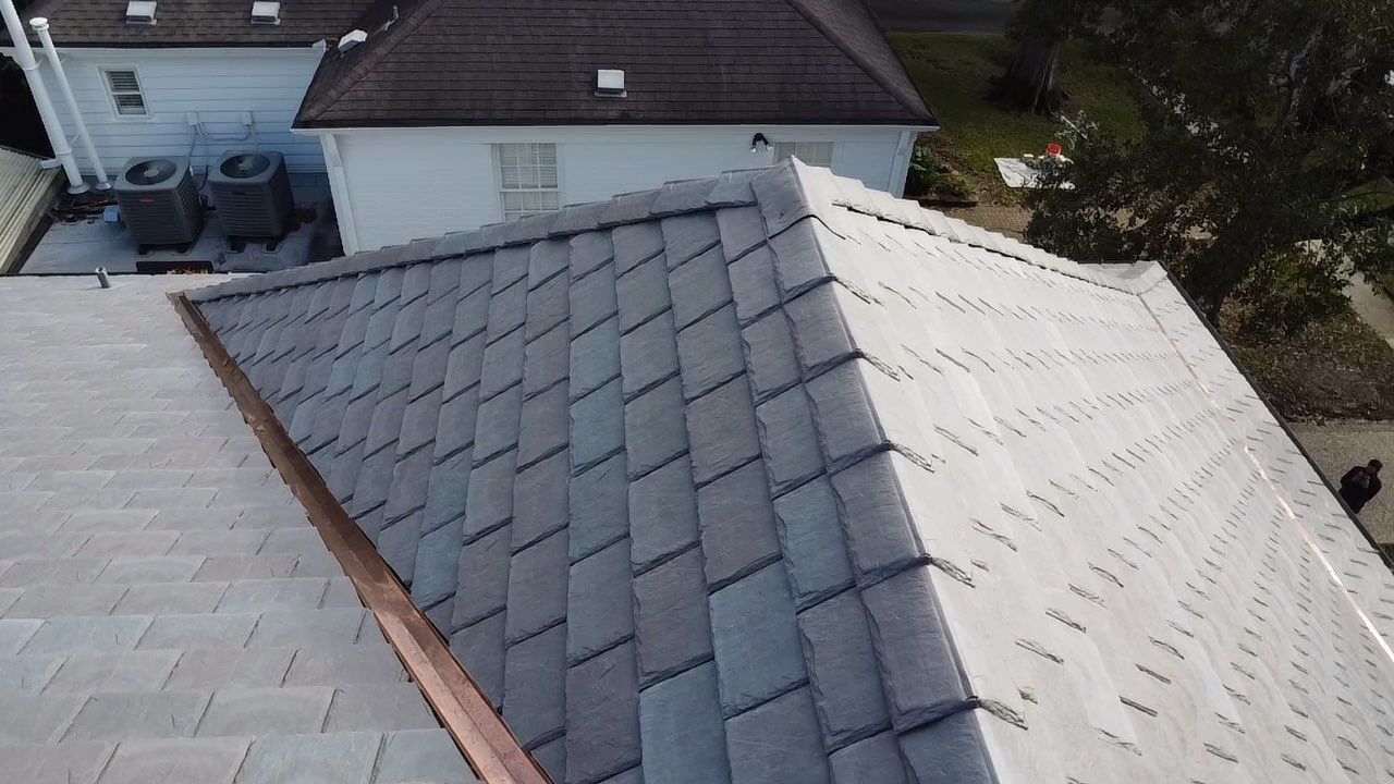 Roofers Conroe - This is slate roof done in Conroe, Texas