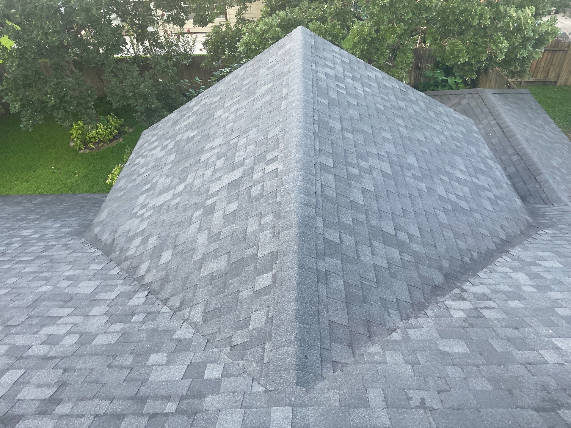 Roof Replacement In Conroe with asphalt shingles.