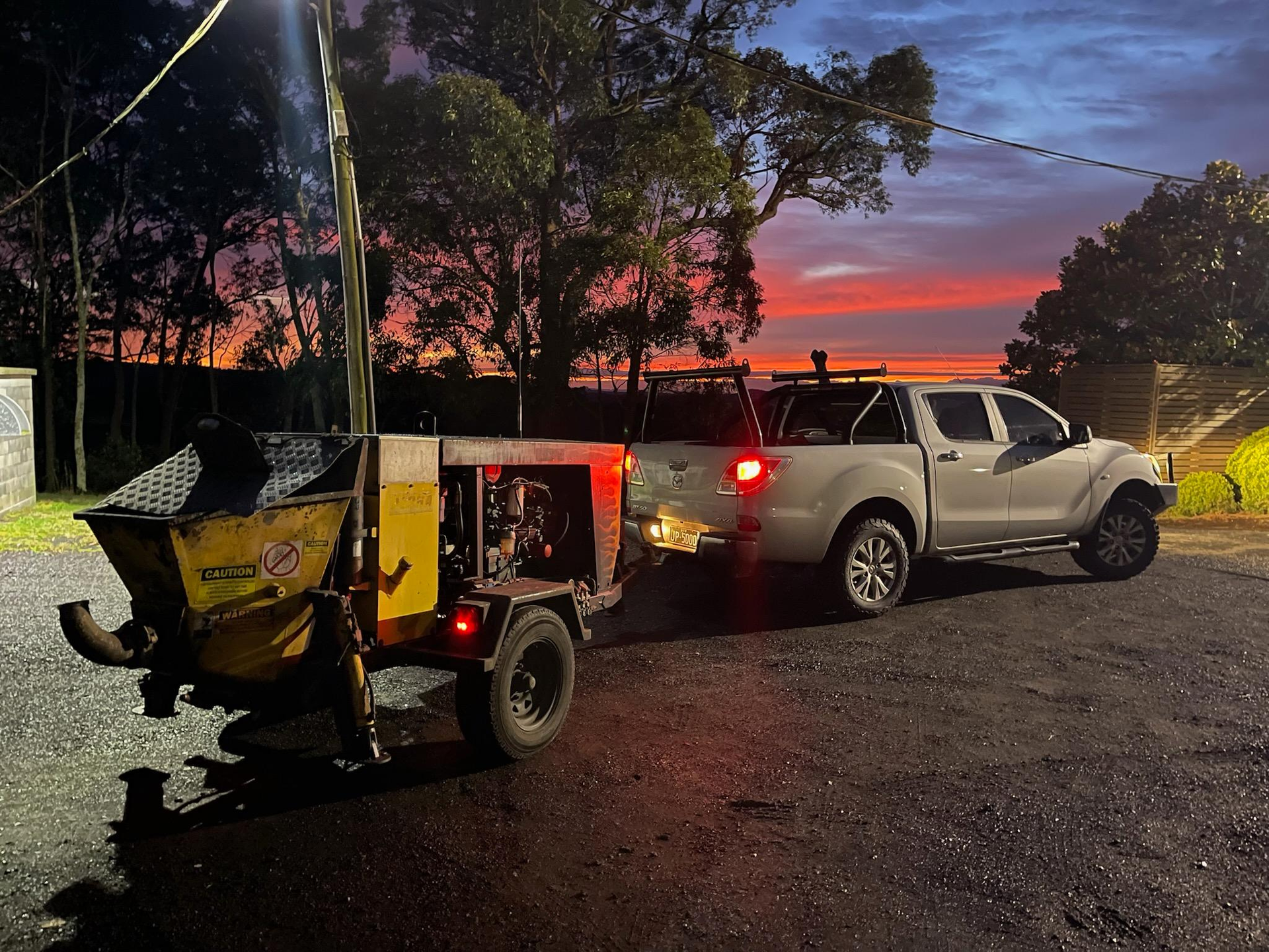 High Pressure Trailer Pumping — Sydney, NSW — Yellow Pump Co