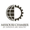 Logo of Missouri Chamber of Commerce and Industry: globe and gear design, text at the bottom.