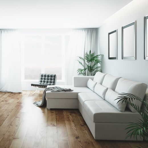 Laminate Floor — Living Room Hardwood Floors in Hamburg, NY