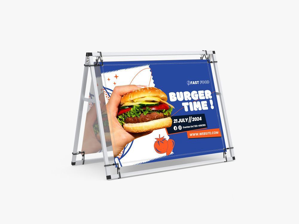 A-Frame Banner Display — Hondo, TX — Spectrum Printing & Design