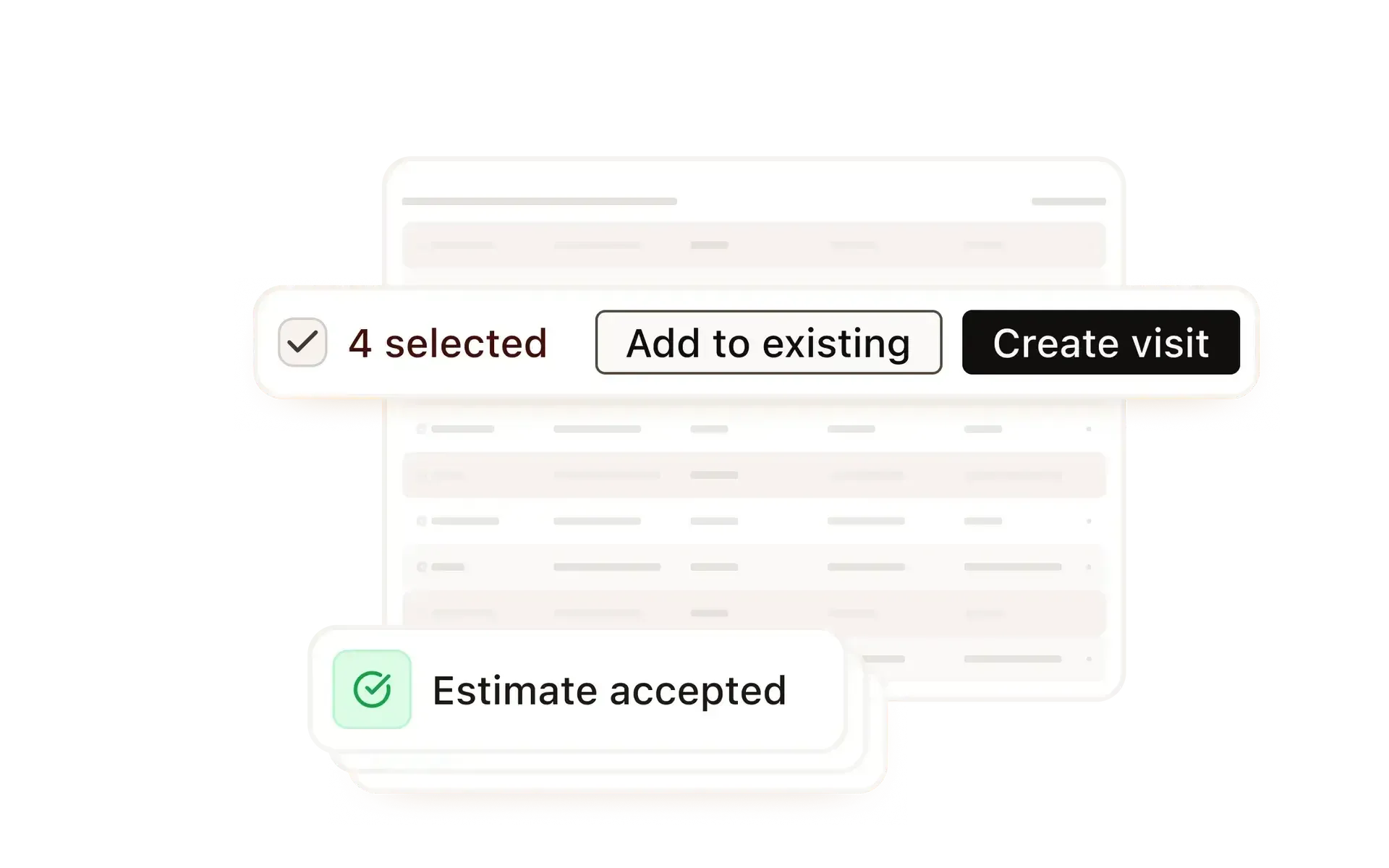 Bulk schedule approved estimates