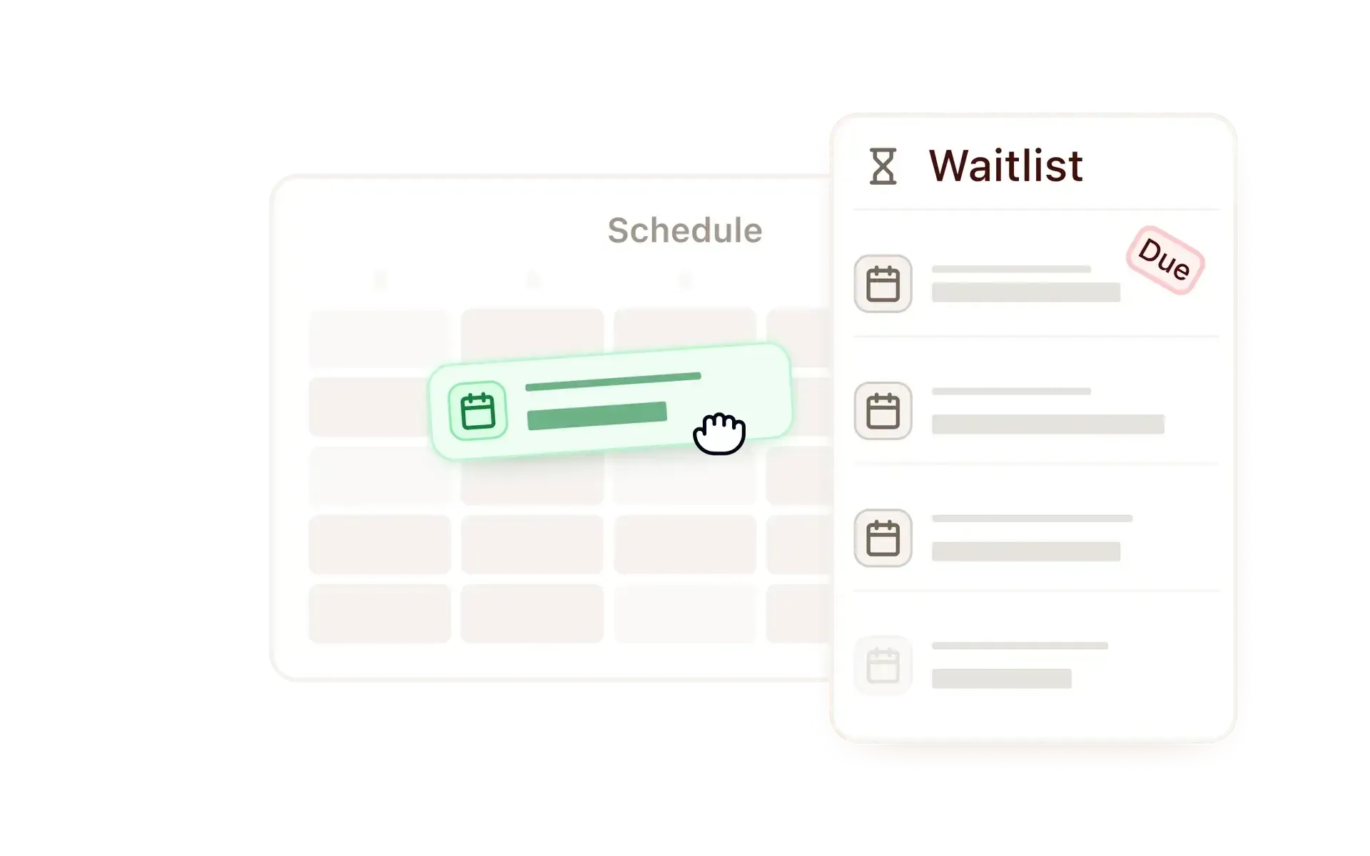 Fill your schedule from a waitlist