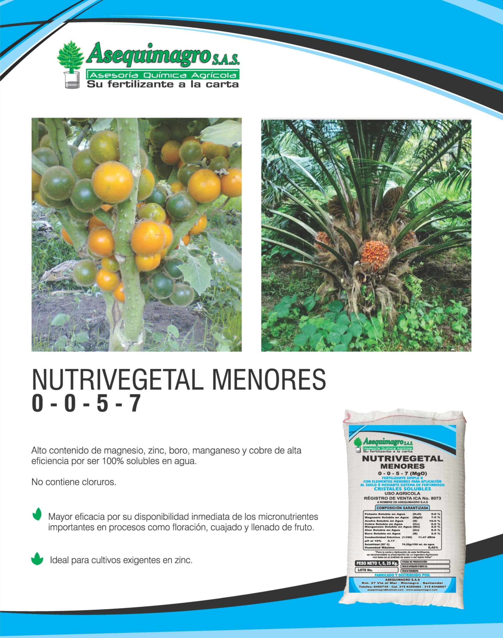 NUTRIVEGETAL MENORES